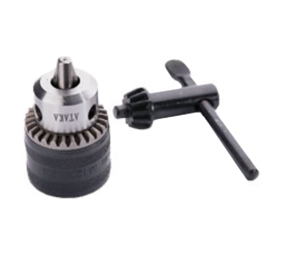 Изображение товара Патрон №12 (1.5-13 мм; 3/8") с ключом АТАКА 8080470