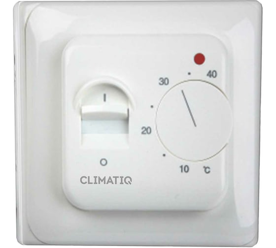 Изображение товара Терморегулятор для теплого пола IQWATT CLIMATIQ BT с ручным управлением, белый 20616