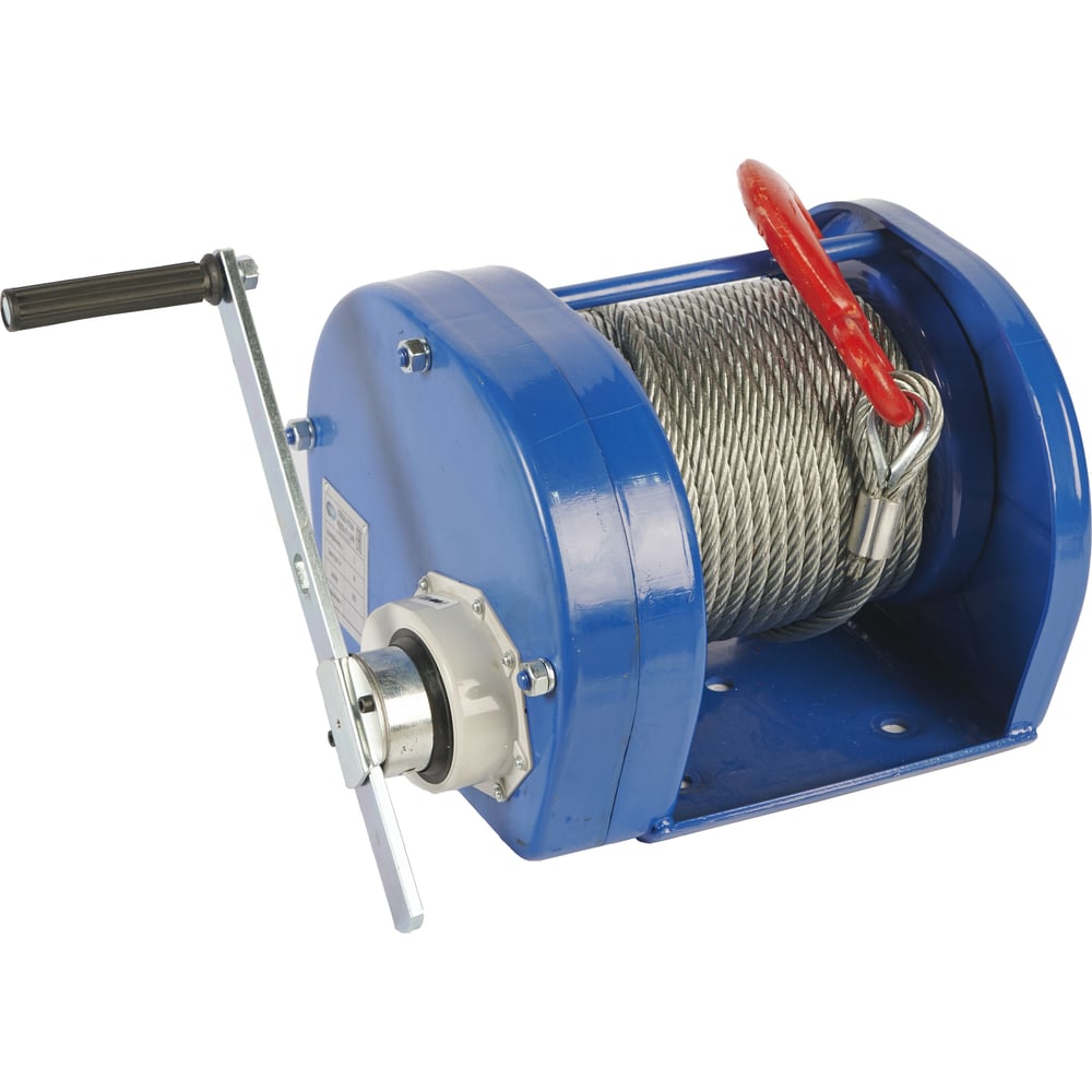 Изображение товара Лебедка ручная барабанная с тросом TOR 1000кг 40м с храповым механизмом JHW 11316 Изображение товара Лебедка ручная барабанная с тросом TOR 1000кг 40м с храповым механизмом JHW 11316