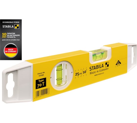 Изображение товара Уровень тип 70Т, 25 см STABILA 02199