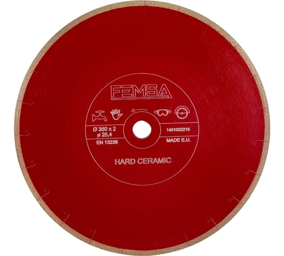 Изображение товара Диск алмазный по керамограниту STHC7 350x2х25.4 мм FEMSA 1401002215