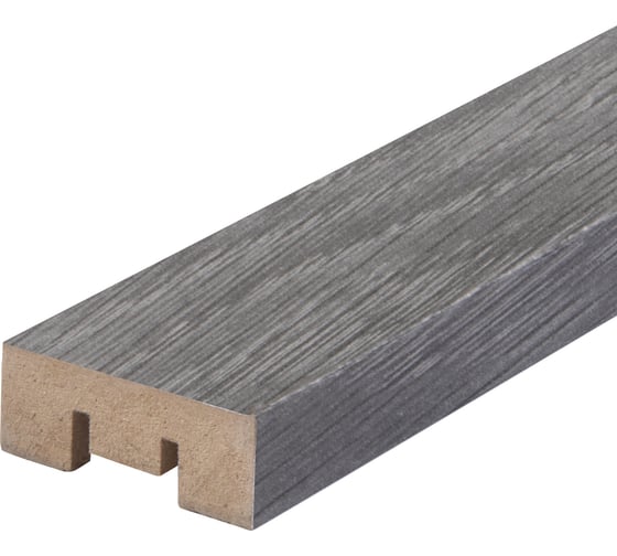 Изображение товара Интерьерная рейка Стильный Дом МДФ, 2700x50x16 мм, дуб серый, 7 штук v530972