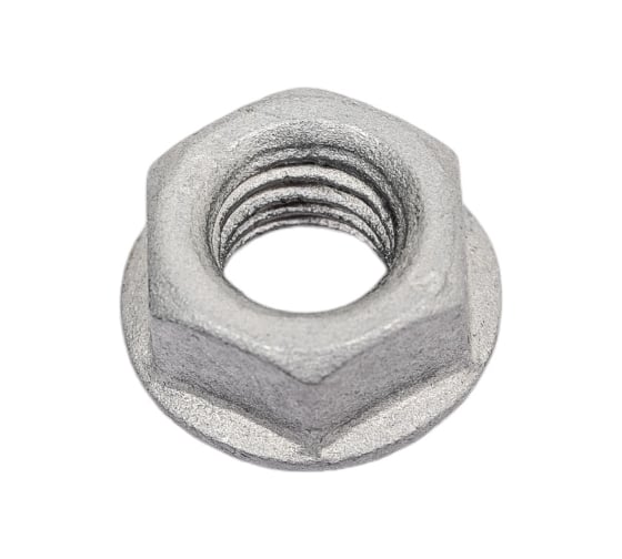 Изображение товара Гайка с фланцем ИНОТЭК М8, DIN 6923, цинк-ламель, 50 шт. 4687203109134