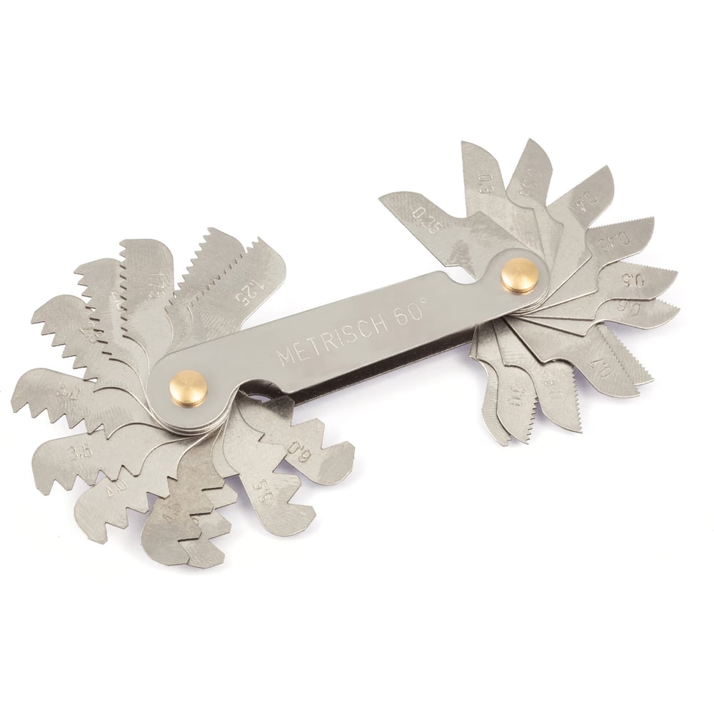 Изображение товара Метрический резьбомер Дело Техники 24 эталона для точного измерения резьбы