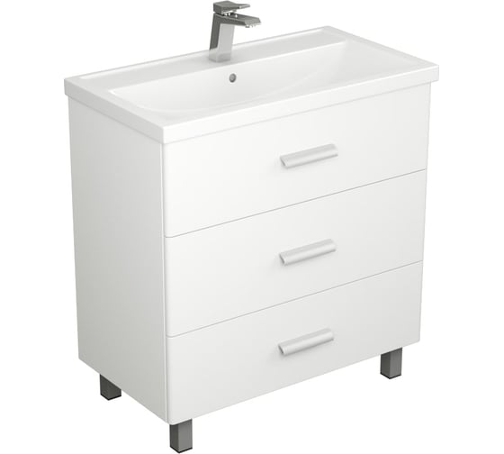 Изображение товара Тумба UNCORIA Гарда 80 под умывальник Фостер 80 см, белый 58035