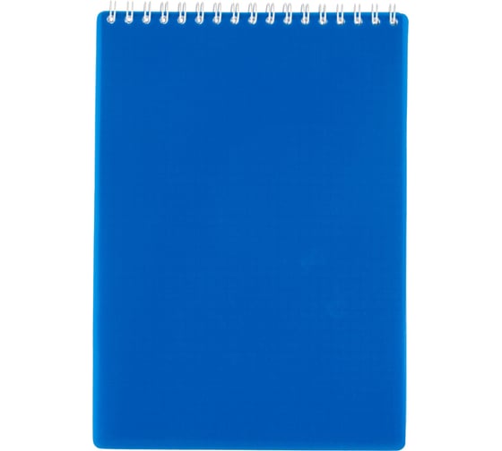 Изображение товара Блокнот Attache А5 80 листов синий в клетку на спирали 210x150 мм 1629483