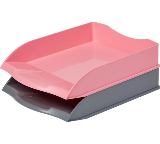 Изображение товара Горизонтальный лоток для бумаг Attache Selection ассорти 2 шт 1235623