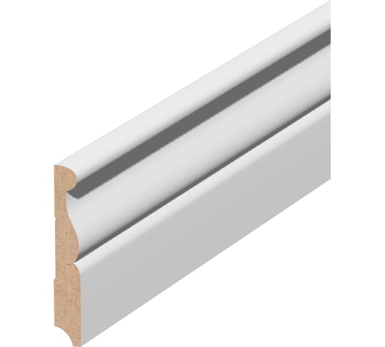 Изображение товара Плинтус Стильный Дом Р-004-16-105 МДФ, белый окрашенный v530934