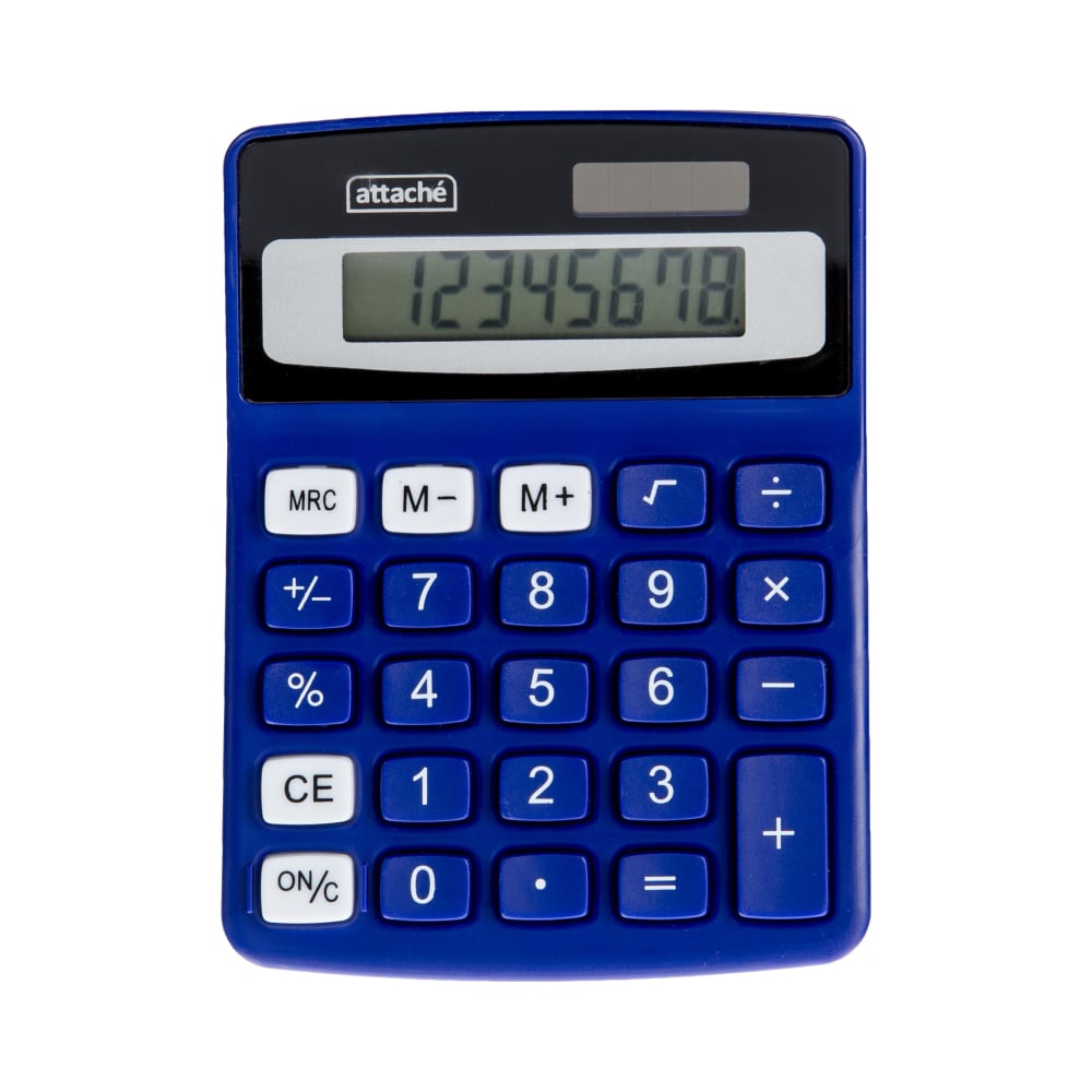 Восьмиразрядный настольный калькулятор Attache касса цифры calligrata 0 до 20