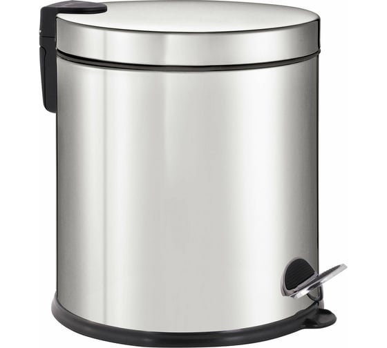 Изображение товара Ведро-контейнер для мусора, урна с педалью LAIMA Classic Plus, 20 литров, зеркальное, Турция 608114