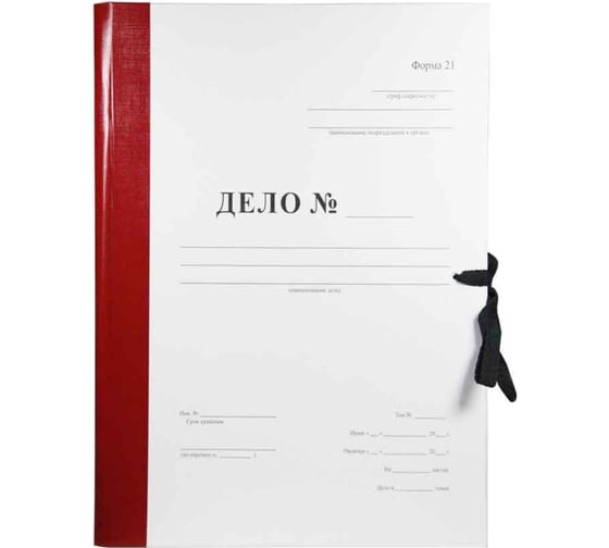 Изображение товара Архивная папка Attache Форма 21 Дело на 2-х завязках А4 100 мм картон/бумвинил до 1000 листов 1568184