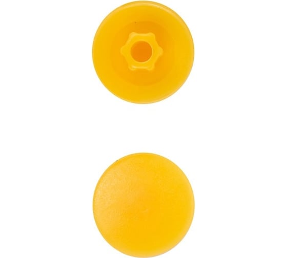 Изображение товара Заглушка под конфирмат КРЕП-КОМП желтая, 1000 шт. зпк желтый