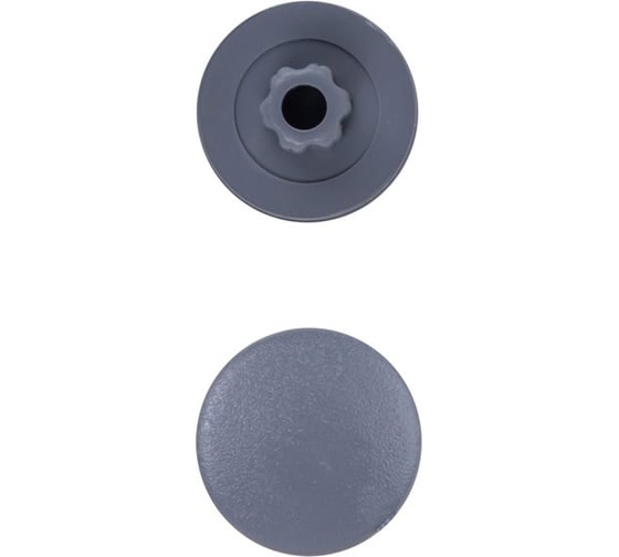 Изображение товара Заглушка под конфирмат КРЕП-КОМП темно-серая, 1000 шт. зпк тем.серый