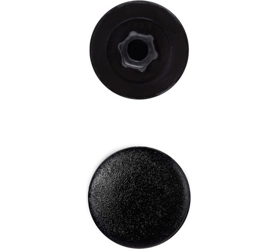 Изображение товара Заглушка под конфирмат КРЕП-КОМП черная, 1000 шт. зпк черный