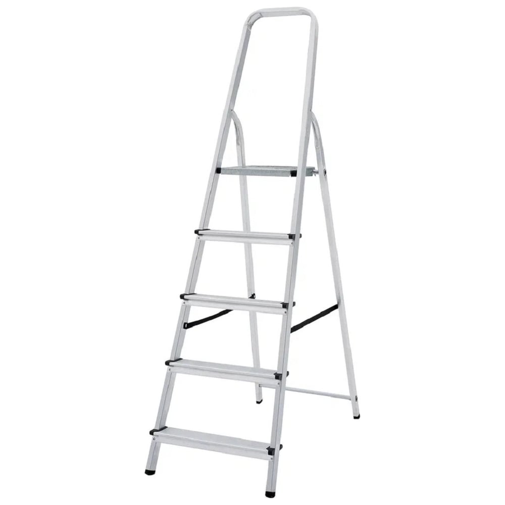 Изображение товара Алюминиевая стремянка 5 ступеней KROFT 603005 для дома и работы