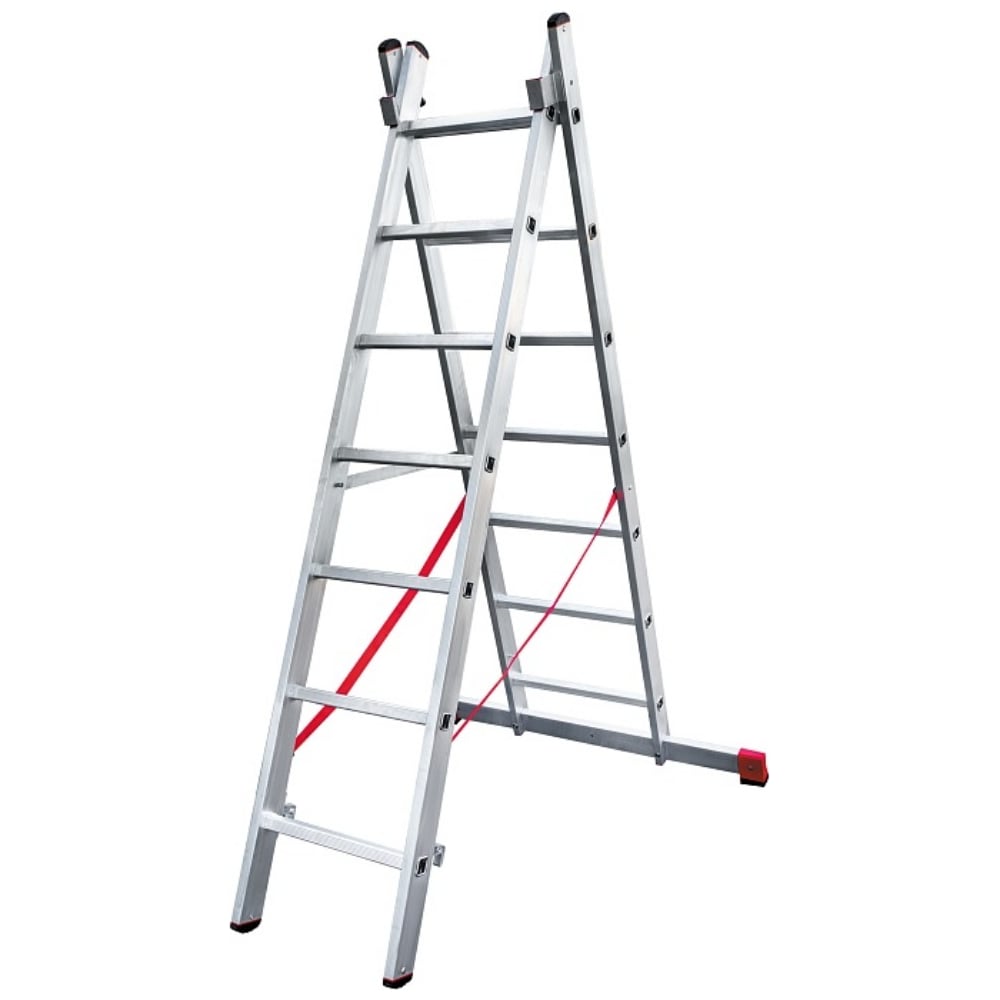 Изображение товара Двухсекционная лестница Новая Высота Проф 2х7 604207