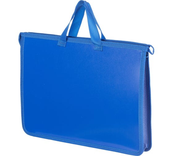 Изображение товара Пластиковая папка-портфель Attache А4+ синяя 340x40x245 мм, 1 отделение 1547348