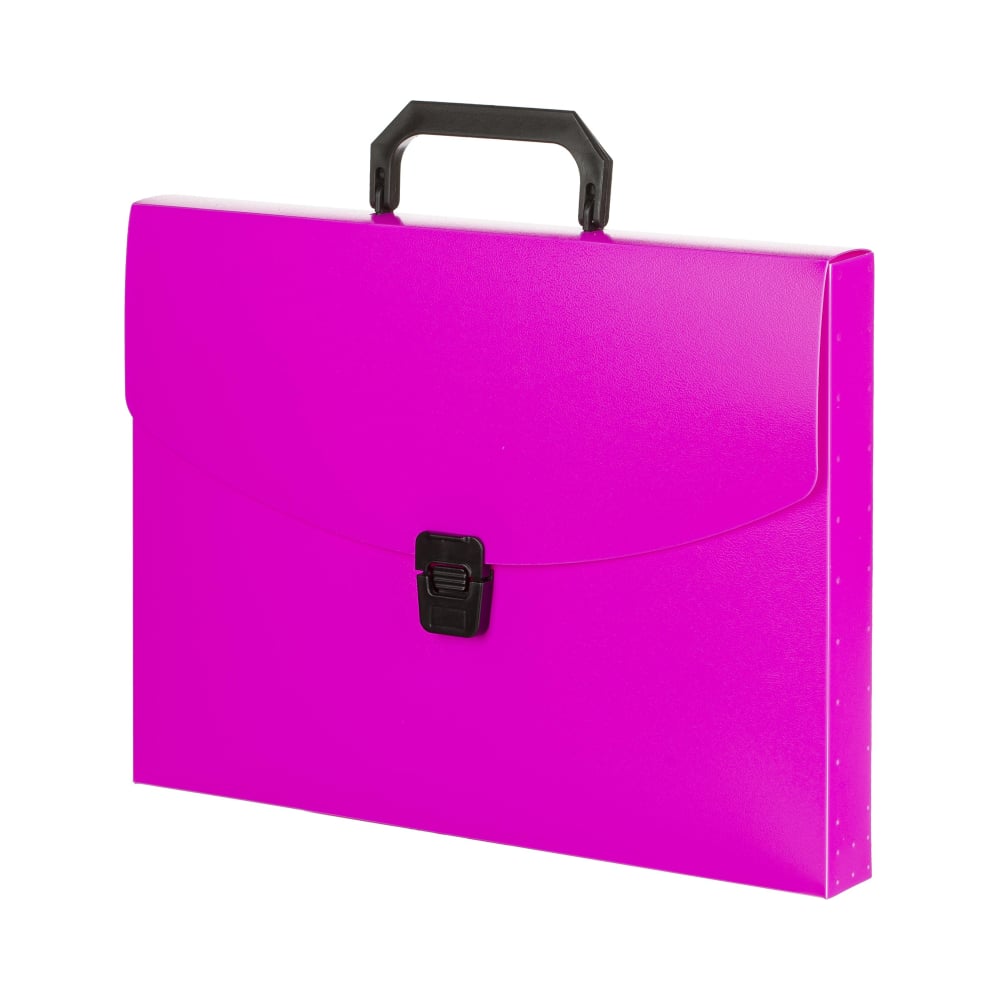 Пластиковая папка-портфель Attache, цвет розовый