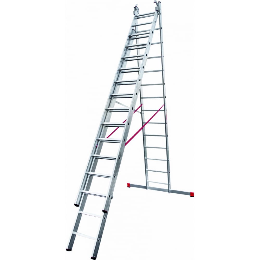 Трехсекционная лестница Новая Высота алюминиевая трехсекционная профессиональная лестница новая высота