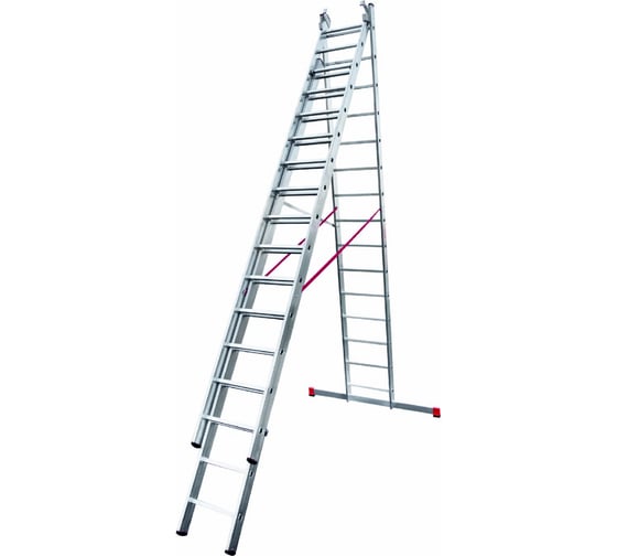 Изображение товара Трехсекционная лестница Новая Высота ПРОФ 3x15 604315