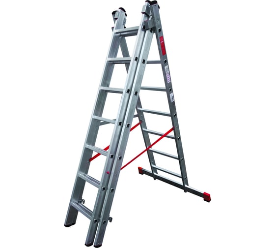 Изображение товара Трехсекционная лестница Новая Высота ПРОФ 3x7 604307