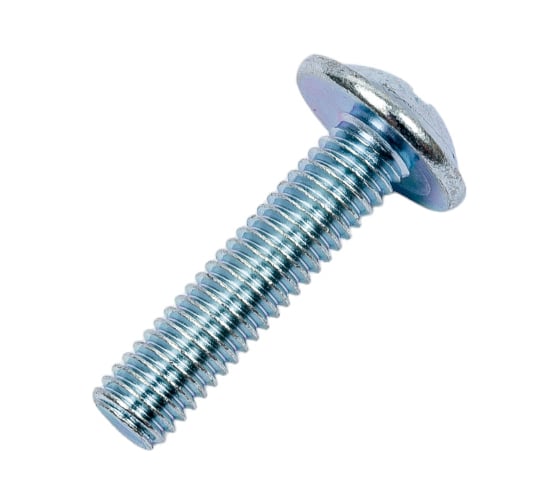 Изображение товара Мебельный винт STARFIX М6x25 мм, цинк, класс прочности 5.8, DIN 967, 10 шт. SMZ1-68886-10