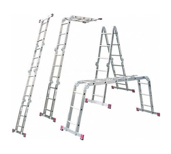 Изображение товара Профессиональная алюминиевая лестница-трансформер Новая Высота ПРОФ ширина 400 мм 604234