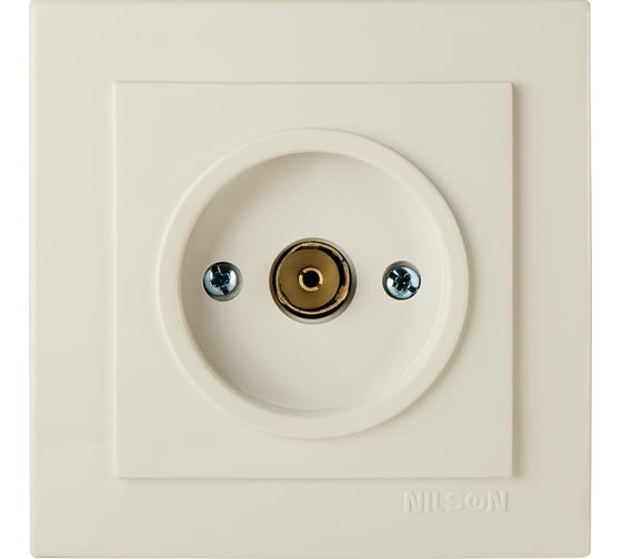 Изображение товара ТВ розетка Nilson проходная, СУ, TOURAN-ALEGRA-THOR, кремовый 24121028