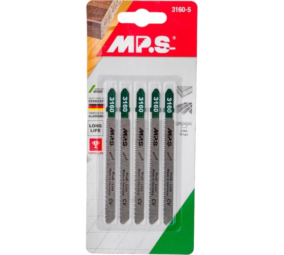 Изображение товара Пилки T101AI (100х75х2.0 мм; 5 шт.) по ламинированному паркету MPS 3160