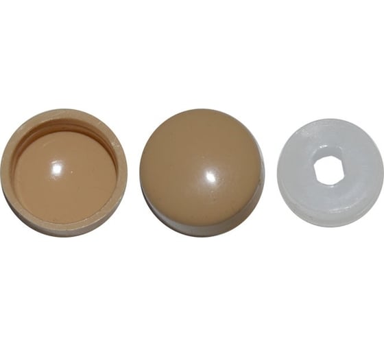 Изображение товара Универсальная заглушка КРЕП-КОМП темно-бежевый, 500 шт. зу тем.бежев