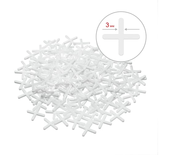 Изображение товара Крестики для кафеля 150 шт. (3 мм) STAYER 3380-3