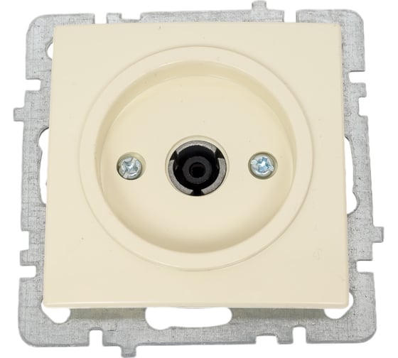 Изображение товара ТВ розетка Nilson одиночная, низкая потеря сигнала 0.5dB, кремовый, без рамки 24120433