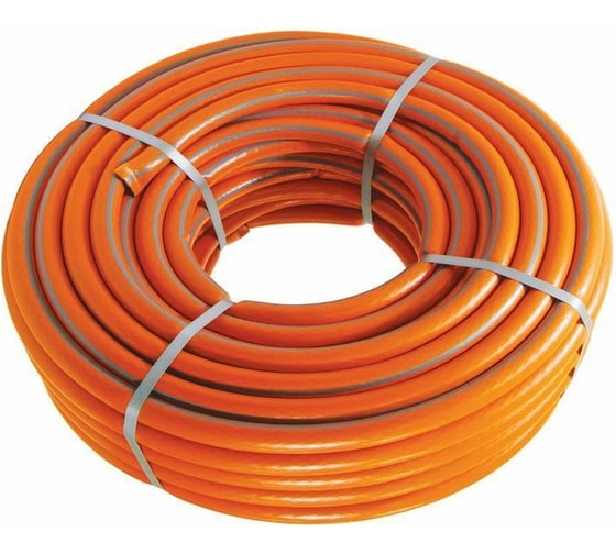 Изображение товара Поливочный 3х-слойный армированный шланг Usp Садовник оранжевый, 1/2", 15 м 77284-12-1