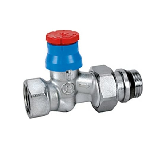 Изображение товара Клапан Giacomini прямой, 1/2, 1/2, ВН, хромированный, отвод с герметичной прокладкой R402TG R402X133