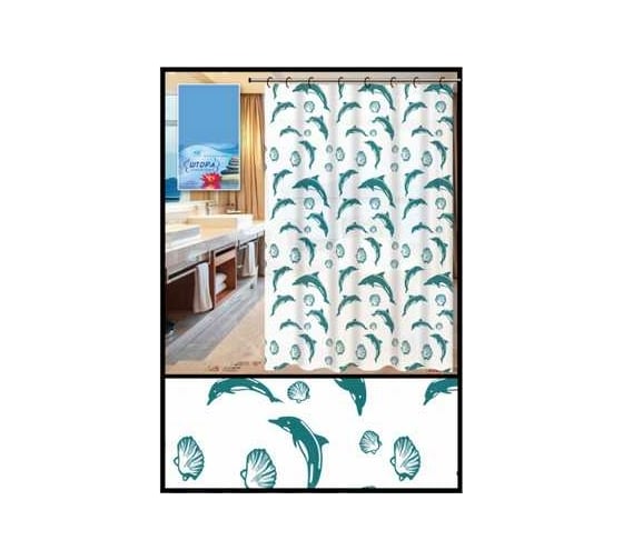 Изображение товара Штора для ванной комнаты Чисто Быстро 180х180 см Chb0128 ХВ6358