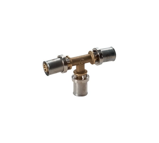 Изображение товара Тройник Giacomini 26x3, 20x2, 20x2, латунь RM151Y084