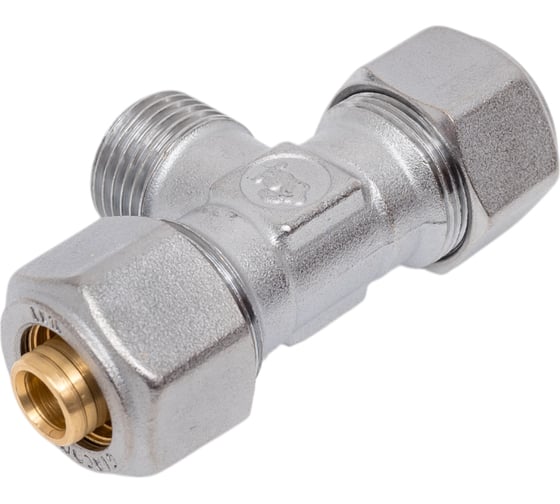 Изображение товара Тройник Giacomini Н, 16x2, 1/2, 16x2, латунь R568MX048