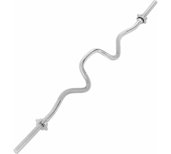 Изображение товара Гриф для штанги Starfit W BB-102 120 см, d=25 мм, металл, с металлическими замками, хром УТ-00019776