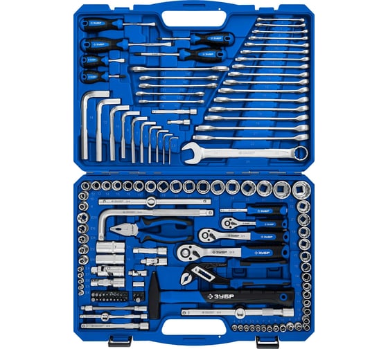 Изображение товара Универсальный набор инструмента ЗУБР Универсал-142 142 предмета 27670-H142