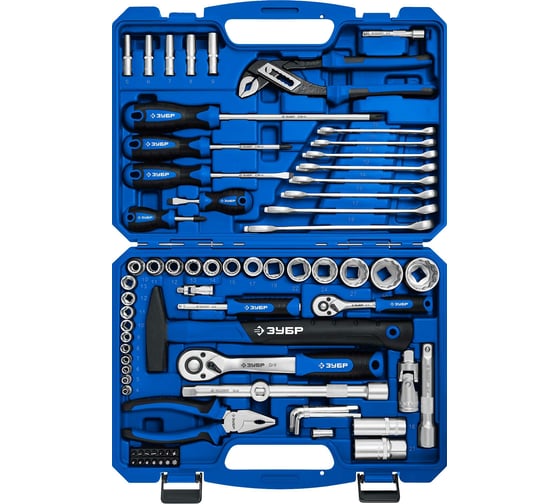 Изображение товара Универсальный набор инструмента ЗУБР Универсал-76 76 предметов 27670-H76