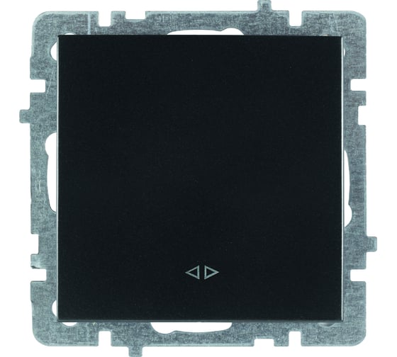 Изображение товара Механизм 1-клавишного выключателя Nilson крестообразный, TOURAN-ALEGRA-THOR, матовый черный, 24380410