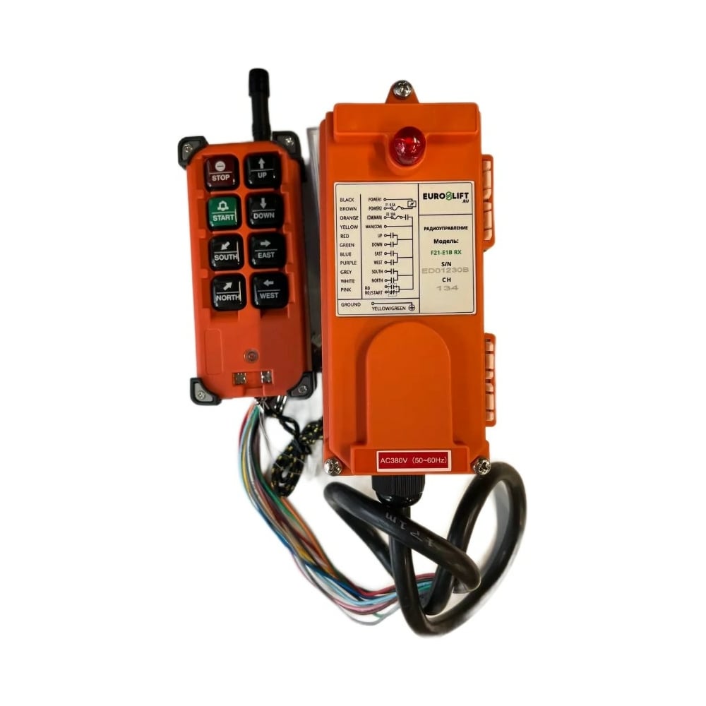 Изображение товара Радиоуправление EURO-LIFT F21-Е1B с пультом 6 кнопок профессиональное