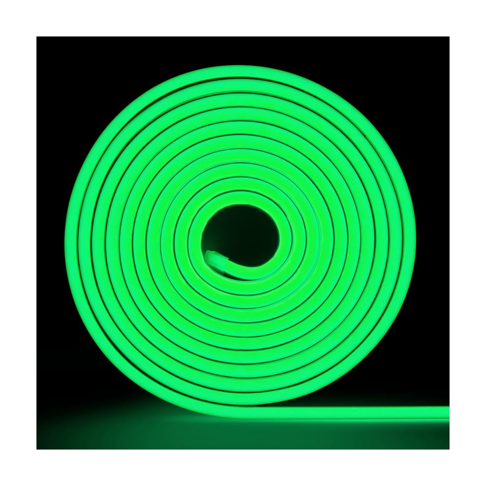 неоновая светодиодная лента dled 5м 5х12мм 12v dc 120 led m ip 67 гибкий неон зелены Неоновая светодиодная лента MAKSILED