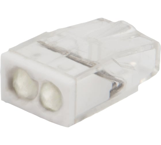 Изображение товара Экспресс-клемма с пастой REXANT СМК 2273-242, 2-проводная 0.5-2.5 мм2, прозрачная, 5 шт. 07-3216-5