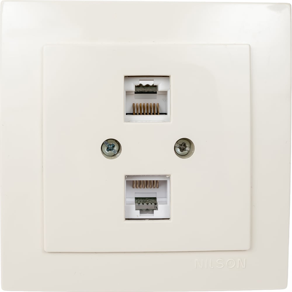 Двухместная компьютерная розетка Nilson TOURAN-ALEGRA-THOR 24121046