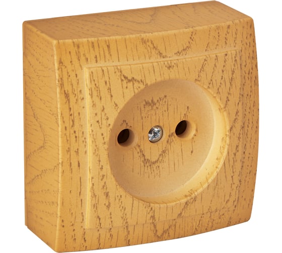 Изображение товара 1-местная розетка Nilson ОУ, Themis, дуб 26251015