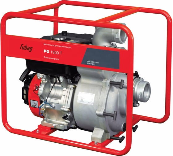 Изображение товара Мотопомпа для сильнозагрязненной воды FUBAG PG1300Т 838247