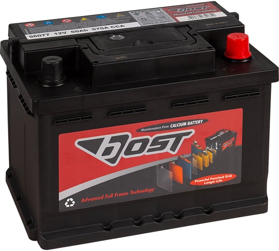 Изображение товара Аккумулятор BOST 56077 60R 570A, 242x175x175 451064