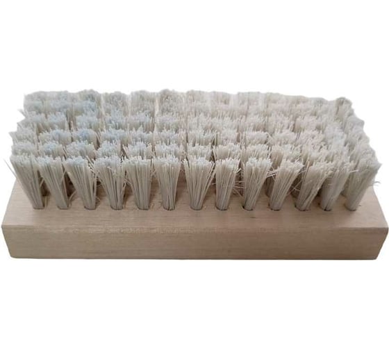 Изображение товара Одежная щетка Никище 130x55x20 мм, деревянная колодка, синтетическая щетина 44197