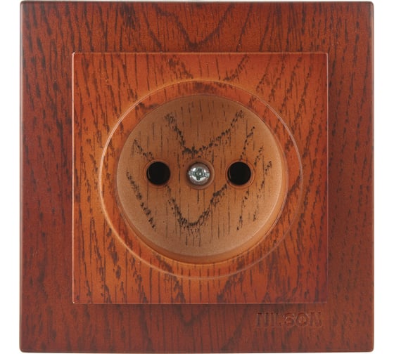 Изображение товара 1-местная розетка Nilson СУ, TOURAN WOOD, черешня 24261015